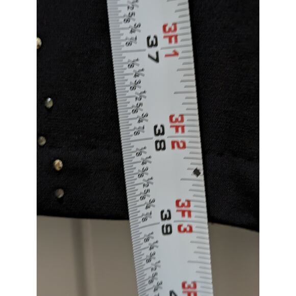 Calvin Klein Sparkling Embellished Sheath Black Dress Size 4 Stretch Cocktail - Picture 12 of 12